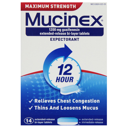 Mucinex Max. Strength 1200mg 14s
