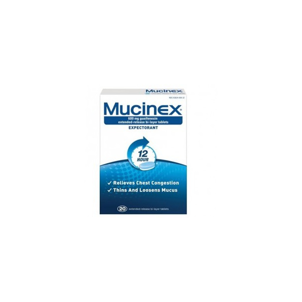 Mucinex Se 600mg Tabs 20