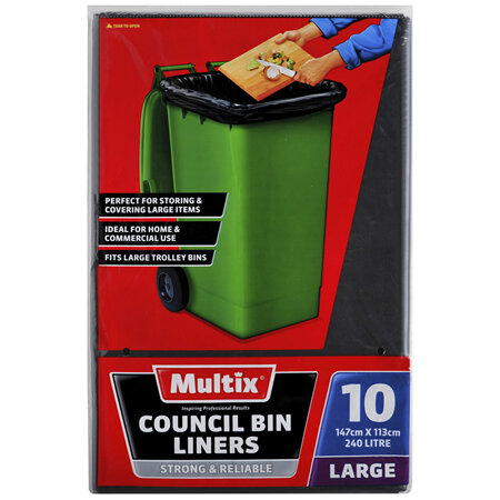 Multix Council Bin Liners Large 10 pack