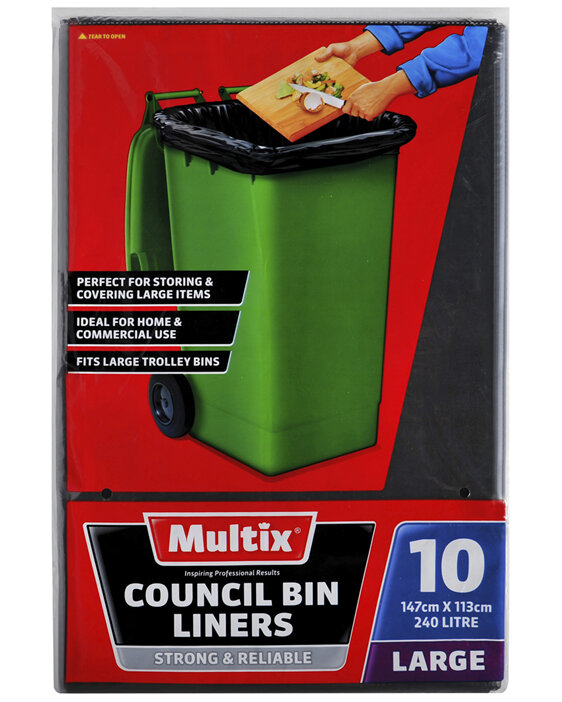 Multix Council Bin Liners Large 10 pack