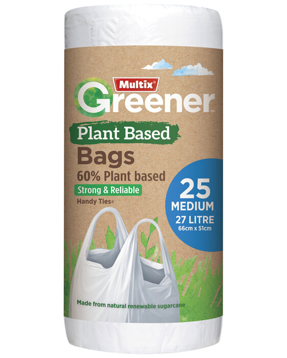 Multix Greener Plant Based Kitchen Tidy Bag Medium 25pk