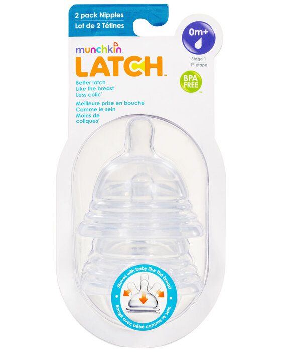 Munchkin Latch™ Stage 1 Nipple - 2 pack
