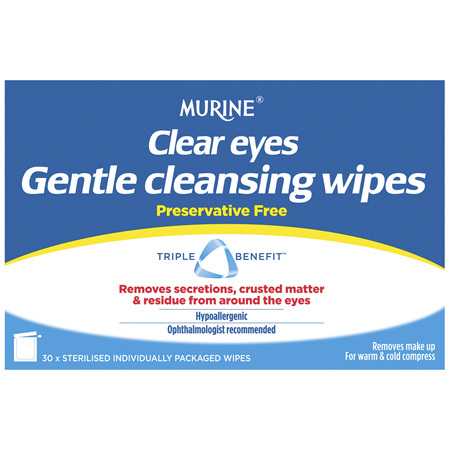 Murine Clear Eyes Wipes 30 Pack