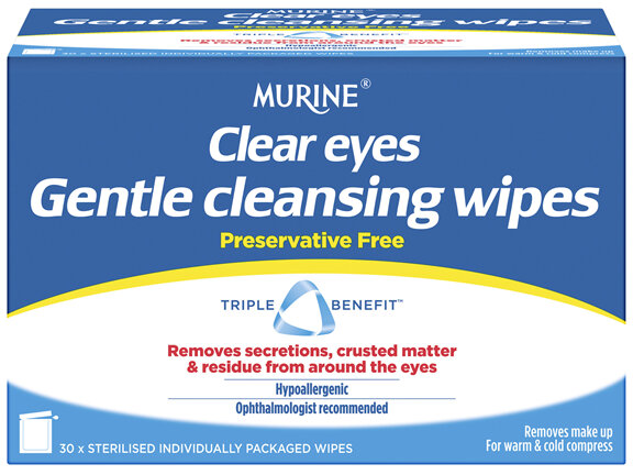 Murine Clear Eyes Wipes 30 Pack