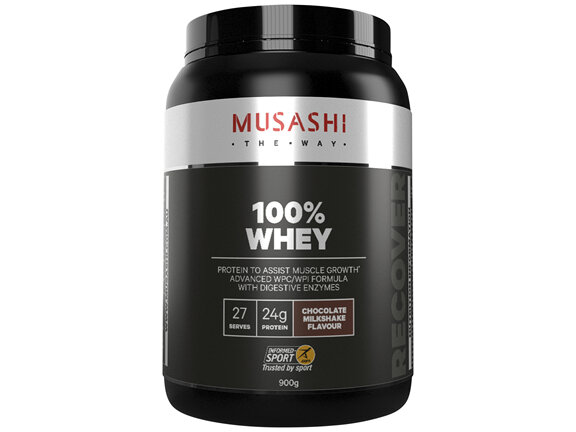 Musashi 100% Whey Chocolate Milkshake 900g