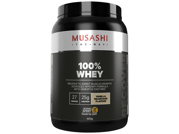 Musashi 100% Whey Vanilla Milkshake 900g