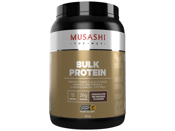 Musashi Bulk Protein Chocolate Milkshake 900g