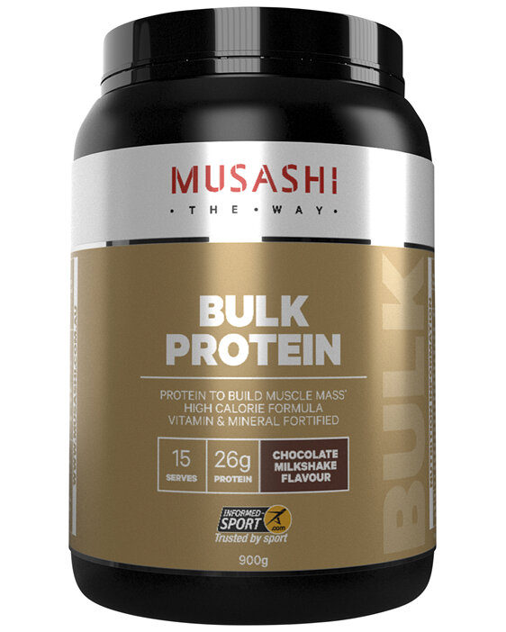 Musashi Bulk Protein Chocolate Milkshake 900g