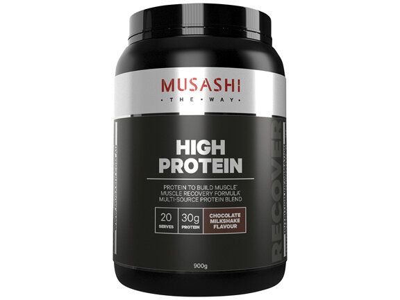 Musashi High Protein Powder Chocolate Milkshake 900g