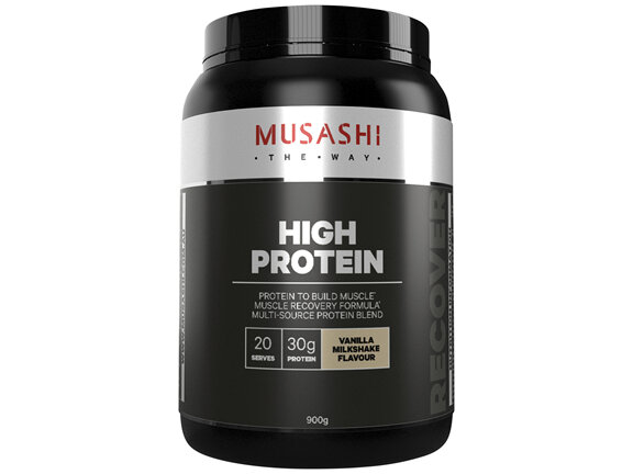 Musashi High Protein Powder Vanilla Milkshake 900g