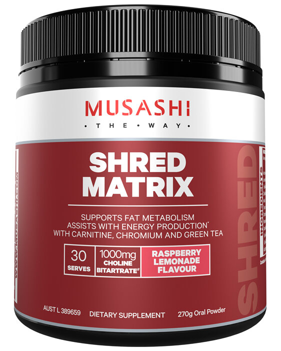 Musashi Shred Matrix Raspberry Lemonade 270g