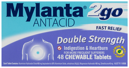 Mylanta 2go Antacid 48 Tablets