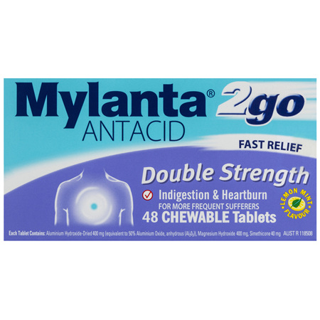 Mylanta 2go Antacid 48 Tablets
