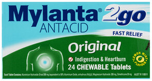Mylanta 2Go Original 24 Chewable Tablets