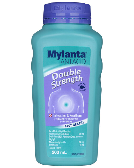 Mylanta Antacid Double Strength Liquid 200mL