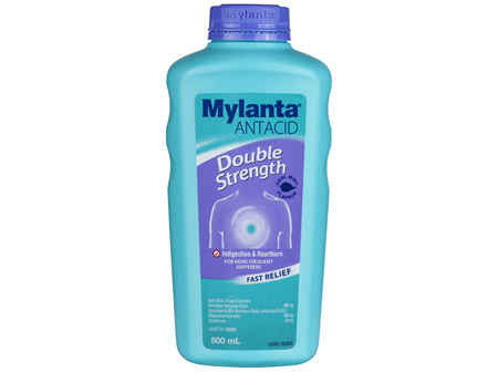 Mylanta Antacid Double Strength Liquid 500mL