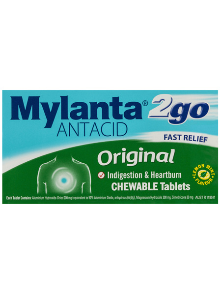 Mylanta2Go Original Chew Tabs 100