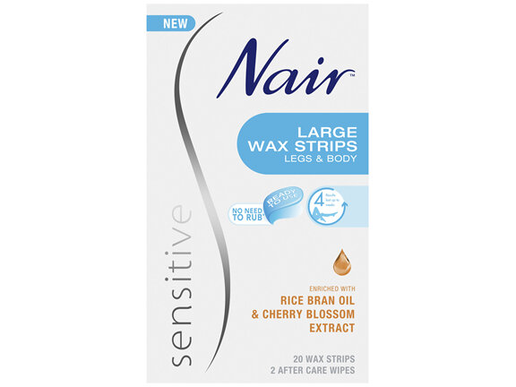 Nair Sensitive Large Wax Strips 20 Pack