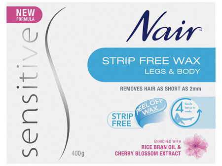 Nair Strip Free Wax | Sensitive Hair Removal Liquid Wax | 400g