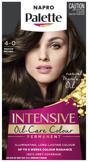 Napro Palette Permanent Hair Colour 4-0 Medium Brown