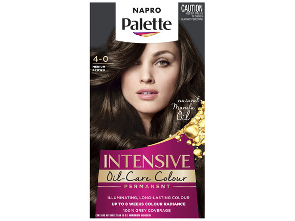 Napro Palette Permanent Hair Colour 4-0 Medium Brown