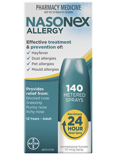 Nasonex Allergy Non-Drowsy 24 Hour Nasal Spray 140 sprays