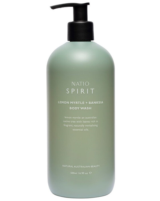 Natio Spirit Lemon Myrtle + Banksia Body Wash 500mL