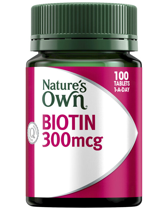 Nature’s Own Biotin 300mcg 100 Tablets