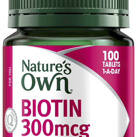 Nature’s Own Biotin 300mcg