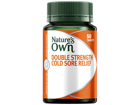 Natures Own Double Strength Cold Sore 50 Tablets