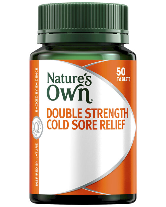 Natures Own Double Strength Cold Sore 50 Tablets