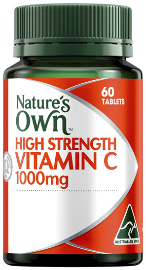 Nature's Own High Strength Vitamin C 1000mg Chewable Natural Orange Flavour