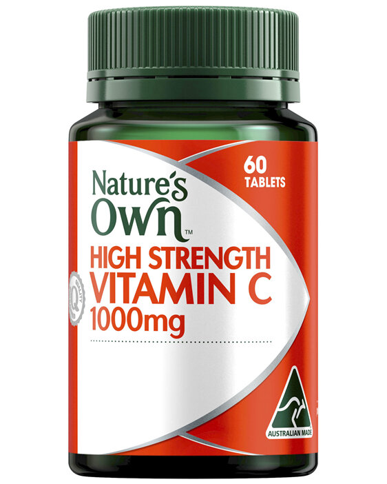 Nature's Own High Strength Vitamin C 1000mg Chewable Natural Orange Flavour