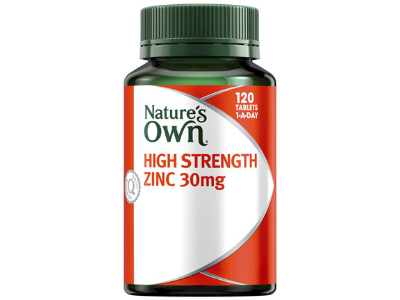 Nature's Own High Strength Zinc 30mg