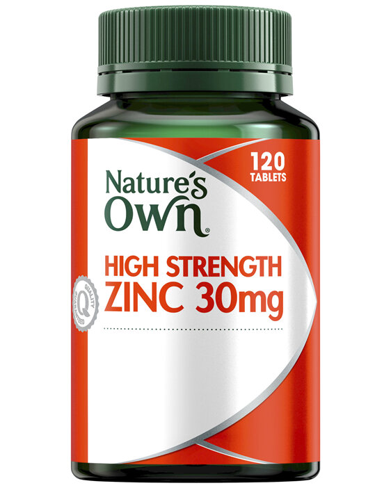 Nature's Own High Strength Zinc 30mg