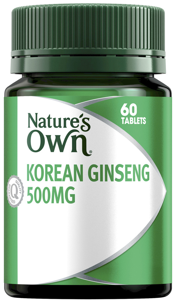 Nature's Own Korean Ginseng 500mg 60 Tablets