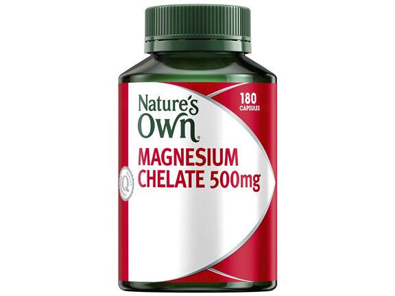 Nature's Own Magnesium Chelate 500mg 180 Capsules