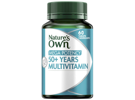 Nature's Own Mega Potency 50+ Years Multivitamin 60 Tablets