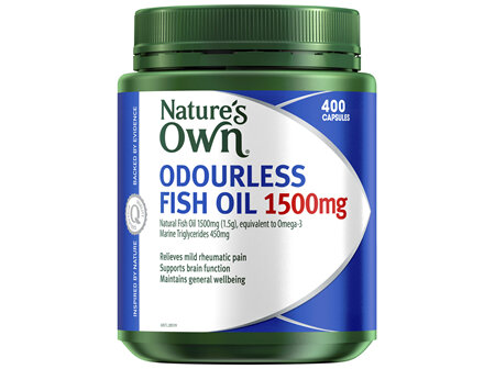 Nature's Own Odourless Fish Oil 1500mg 
