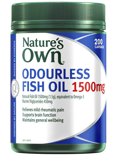 Nature's Own Odourless Fish Oil 1500mg