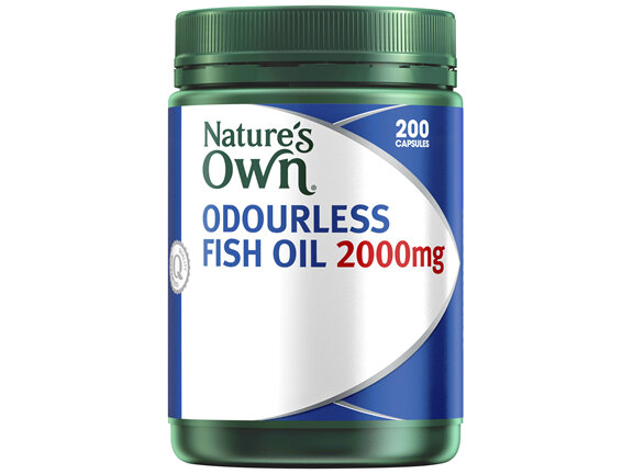 Nature's Own Odourless Fish Oil 2000mg 200 Capsules