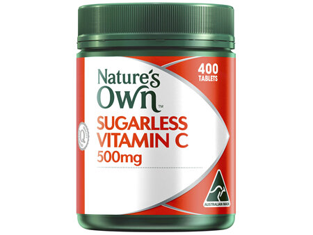 Nature's Own Sugarless Vitamin C 500mg Chewable Natural Orange Flavour