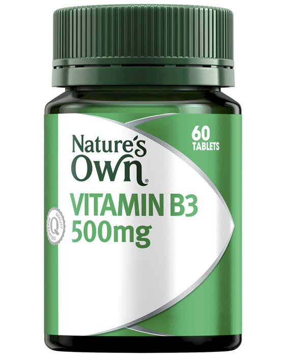 Nature's Own Vitamin B3 500mg 60 Tablets