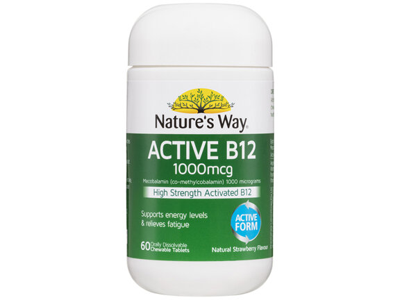 Nature's Way Active B12 Chewable 60 Tablets