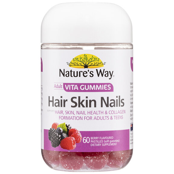 Nature's Way Adult Vita Gummies Hair, Skin and Nails 60s