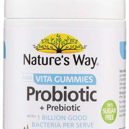 Nature's Way Adult Vita Gummies Probiotic + Prebiotic 94% Sugar Free 65s