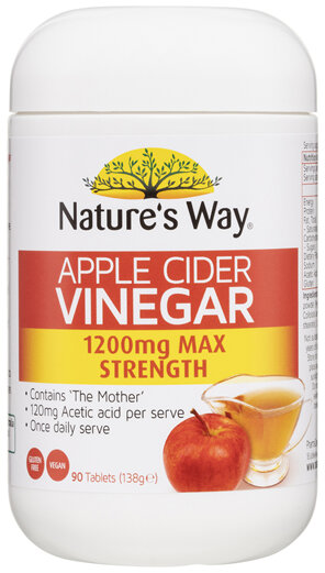 Nature's Way Apple Cider Vinegar 1200mg 90 Capsules