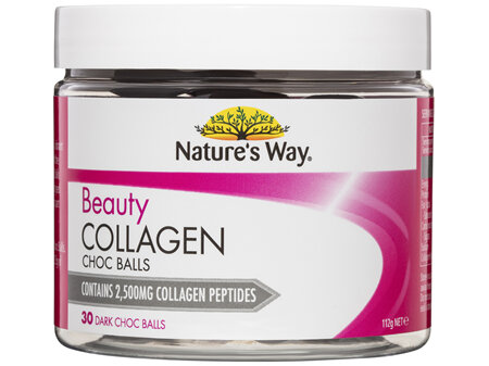 Nature's Way Beauty Collagen Choc Balls 30 Pack