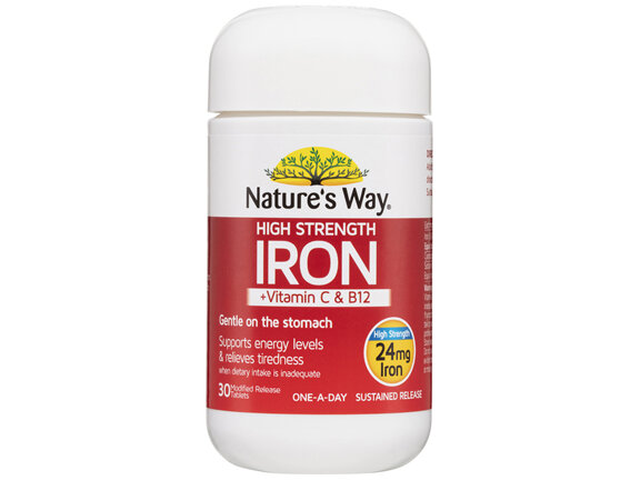 Nature's Way High Strength Iron 30 Tablets