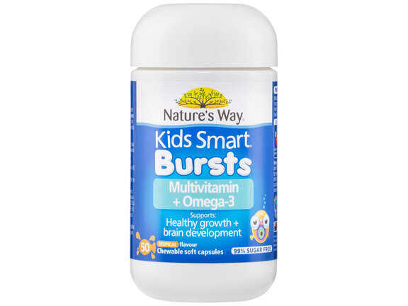 Nature's Way Kids Smart Bursts Multivitamin + Omega-3 50s